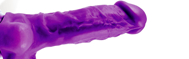 NS Novelties 8inch Thick Purple Dildo