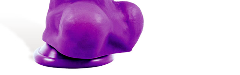 A purple dildo base