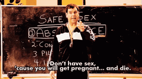 Gif from Mean Girls. Coach Carr says 