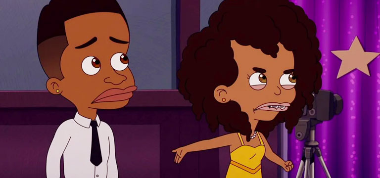 A still from the animated series Big Mouth featuring Elijah - the series