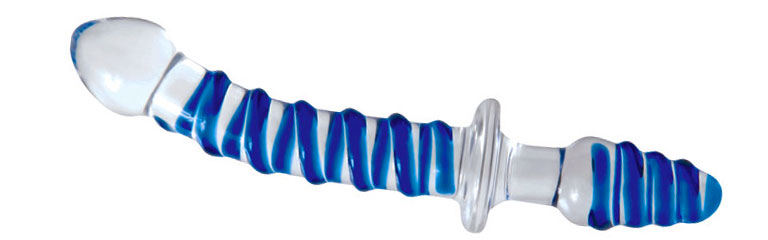 The Adam & Eve Double Ended Glass Dildo is both great for G-spot stimulation