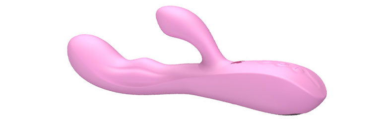 The Wild Secrets Flirt Rabbit Vibrator is ergonomically crafted from plus silicone and has a heating function.