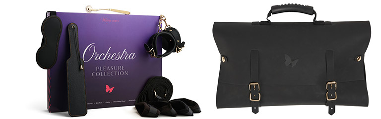 The Wild Secrets Orchestra Pleasure Collection and its exclusive vegan leather carry case.