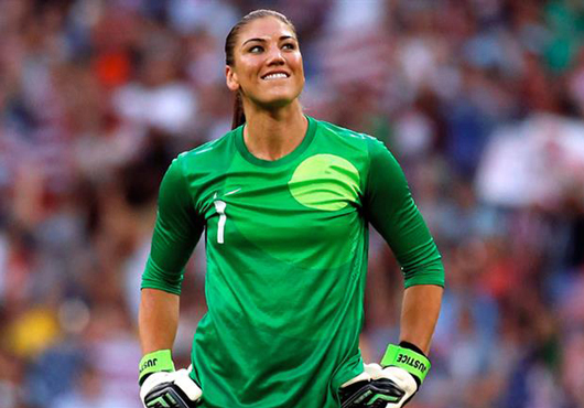 Hope Solo from the US Soccer Team