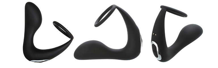 The Adam & Eve Prostate Pleaser is a vibrating prostate massager with an attached cock ring. 